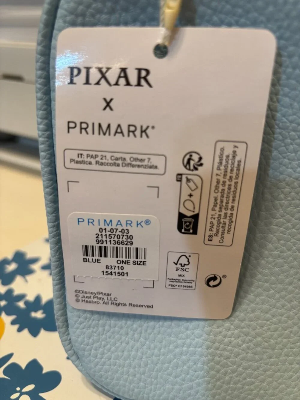 Disney Pixar Up Primark Travel Cosmetic Case Vanity Bag 